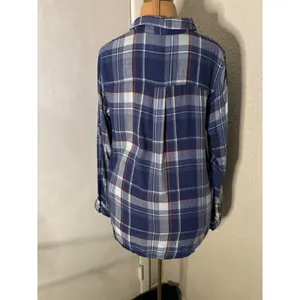 Jessica Simpson Plaid Button-down Shirt L Cabincore Cowgirl Western Coverup thumbnail 2