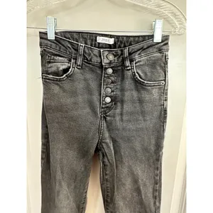 Forever 21 Faded Black Bell Bottom Button Up Jeans Women's Sz 25 thumbnail 5