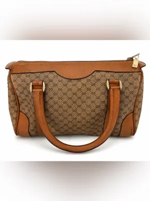Vintage Gucci GG Monogram Boston Satchel Bag thumbnail 2