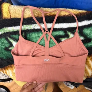 Alo Soft Lavish Bra Size‎ Small W9234R Sports Bra Workout Pink Straps thumbnail 5
