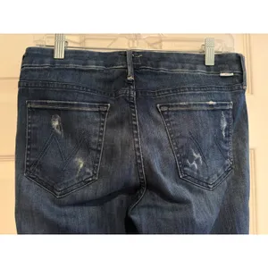 Mother Looker Ankle Chew Jeans Breaking The Law Distressed Skinny 29 thumbnail 4