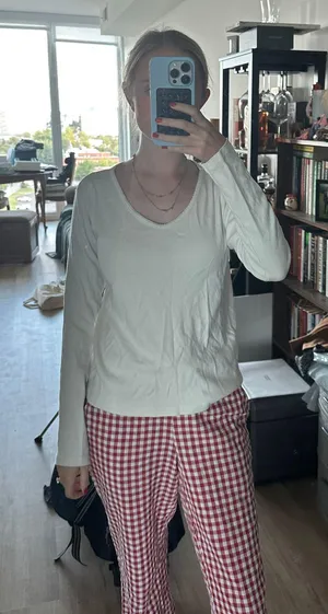 Brandy Melville White Long Sleeve Top thumbnail 2
