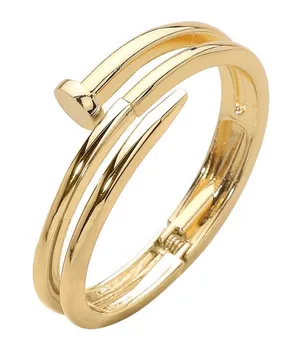 Metal Nail Hinged Bangle Bracelet thumbnail 1