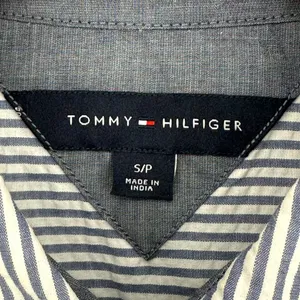 Tommy Hilfiger | Small | Nautical Blue White Pinstripe Sleeveless Button-Up Top thumbnail 3