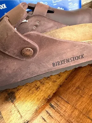 🆕Birkenstock Sandals Boston Habana Oiked Leather Suede Clog Insole. size EU42 NW thumbnail 9