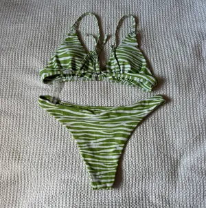 Zebra Bikini Green Size L thumbnail 2