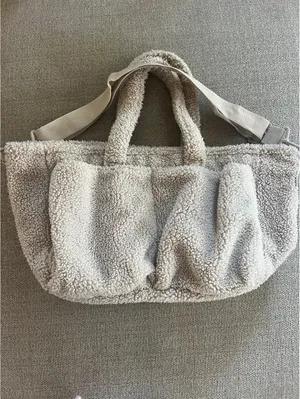 H&M Light Beige Teddy Bag thumbnail 5
