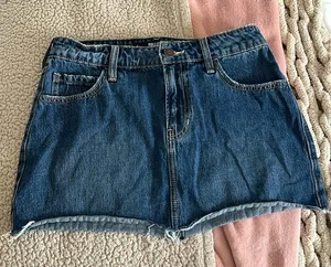 jean mini skirt thumbnail 1