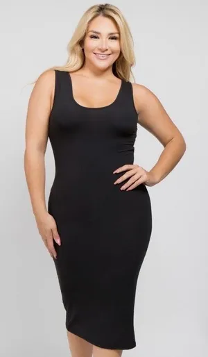 City Chic Dress Size 16 Black Bodycon Office Siren Club Party Holidays NWT thumbnail 1