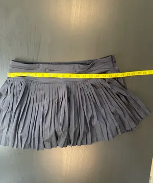 lululemon athletica Black Pleated Skirt with Hidden Zip Pocket thumbnail 2