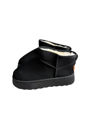 SPORT Black Platform Ankle Faux Shearling Lined Boots Size 7.5 NEW NWOB thumbnail 6