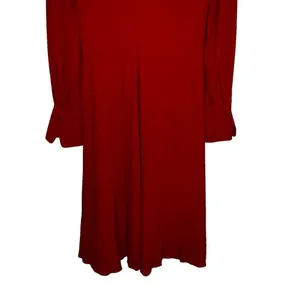 Equipment Femme Short Faun Red Twist Knot V Neck Midi Dress NWT Size 6 thumbnail 11