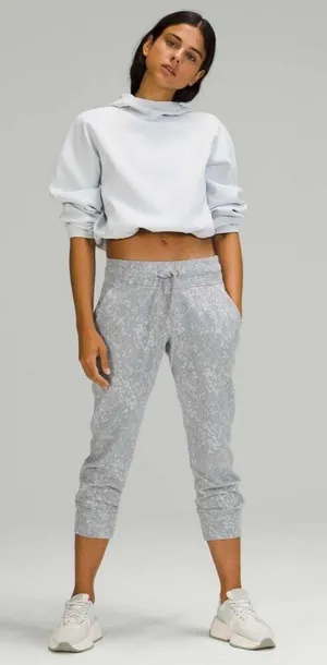 Lululemon Ready to Rulu‎ Jogger Crop Speckle Spritz Jacquard Rhino Grey Silver thumbnail 1
