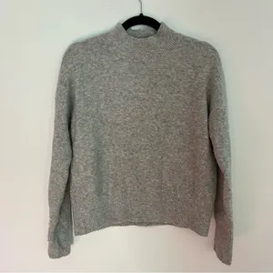 MAGASCHONI Grey Wool Blend MockNeck Sweater Size Small thumbnail 1