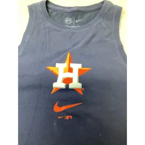 Nike Houston Astros Womens Dri-FIT Tank Top Navy Blue Star H Logo NWT‎ thumbnail 2