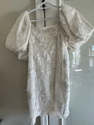 BHLDN White Beaded Dress thumbnail 1