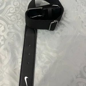 Nike Black Adjustable belt with White Nike logo thumbnail 8