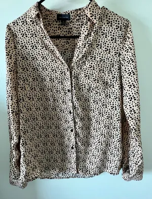Button Down Printed Blouse thumbnail 1
