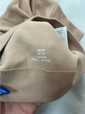Aerie Tan Cropped Tee  thumbnail 4