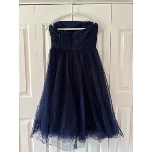 J.Crew Navy Strapless Tulle Formal Dress Size 6 thumbnail 5