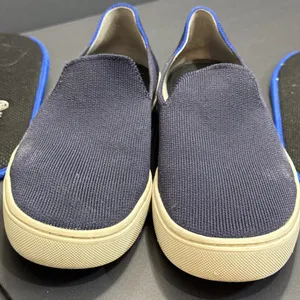 Rothys Navy Blue Classic Slide Sneakers Preppy‎ Quiet Luxury Designer 7.5 Women thumbnail 12