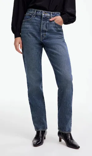 Madewell The 90s Straight‎ Crop Jeans - Concho Wash thumbnail 1