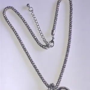 Silver Tone Retro Boho Heart Pendant Necklace thumbnail 6