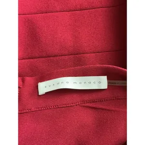 Susana Monaco‎ Burgundy Bandage Strapless Mini Dress Laser Cut Scallop Hem Small thumbnail 6
