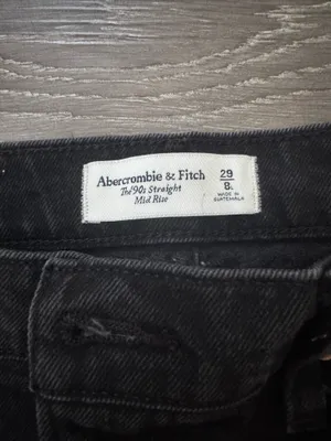 Abercrombie Mid-Rise Jeans Straight 90s thumbnail 4