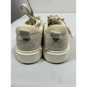 Womans Excellent Cond. Steve Madden Charlie Lace Up Platform Sneakers 8.5 Ivory thumbnail 4