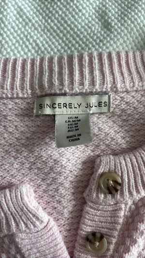 Pink sincerely Jules sweater thumbnail 2