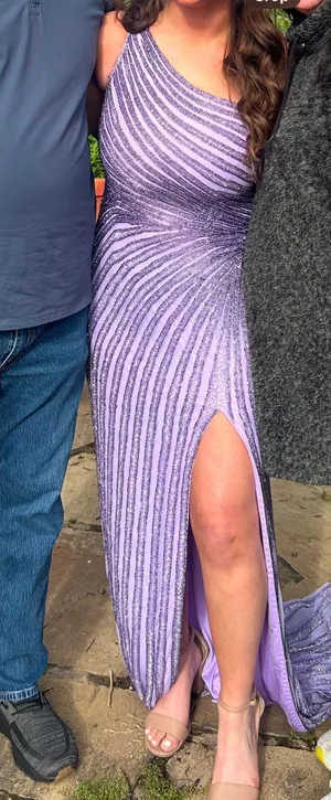 Sherri Hill Lavender Prom Dress thumbnail 3