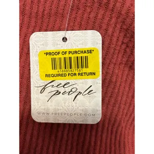 Free People Marley Off The Shoulder Ribbed Long Sleeve Top Rust Orange M New thumbnail 8