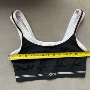 Alo Yoga Airbrush Better Together Bra Black/White M thumbnail 3