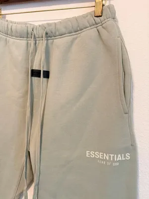 Fear of God Essential fleece Sweatpants color eggshell, straight leg sz S Unisex thumbnail 12