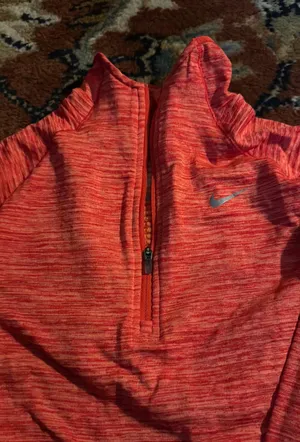 Nike Orange Marked Waffle Weave Dri Fit Top thumbnail 2