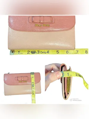 Miu Miu Madras Bicolore Trifold Frame Wallet Kiss Lock Pink WOC 5ME120 Box thumbnail 16