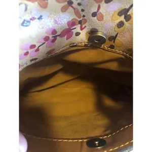 Patricia Nash Grenada Floral Print Painted Tan Crossbody Italian Leather Boho thumbnail 11