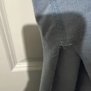 Free People‎ Gray Ribbed Relaxed Tank Top thumbnail 2