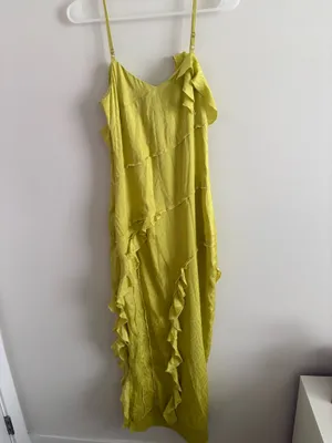 Sur Halo Women's Shyla Dress Maxi Length Yellow Size Small thumbnail 7