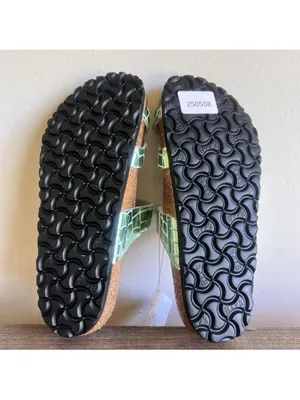 Birkenstock Mayari Gator Gleam Mineral Green Unisex Sandal Size 37 aka 6 #B1902 thumbnail 9
