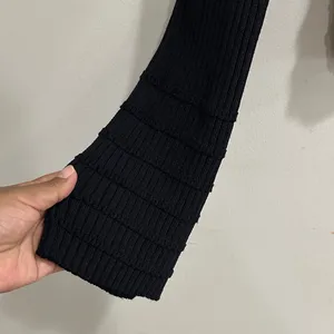 Maeve by Anthropologie Black Knit Top thumbnail 6
