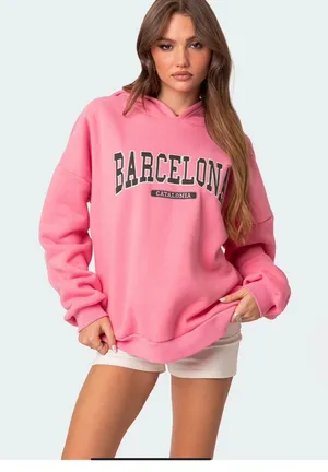Oversized Barcelona Hoodie thumbnail 3