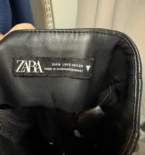 ZARA Leather Mini Skirt thumbnail 4