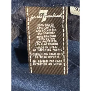 Seven7 Mid Rise Skinny Jeans Dark Wash Stretch Denim Women’s Size 30 thumbnail 9