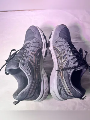 ASICS Women's Gray Athletic GEL Running Shoes with Black Laces thumbnail 6
