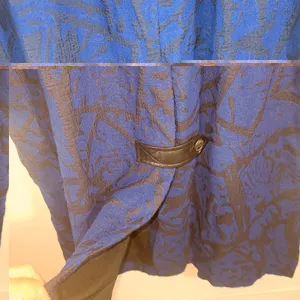 Dee Ocleppo Womens Myah Military Belted Jacquard Trench Coat Sodalite Blue XL thumbnail 15