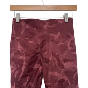 Gymshark Maroon Camo Leggings Sz M thumbnail 5
