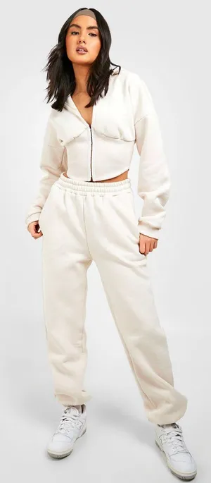 Boohoo Cream Sweatshirt thumbnail 1