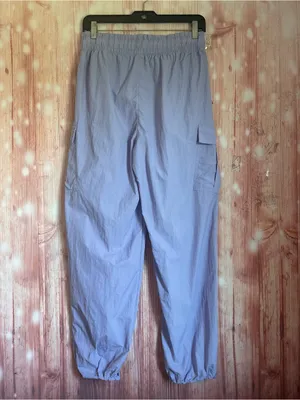 All In Motion Lilac Purple Cargo Windbreaker Parachute Pants Size S thumbnail 9